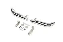 Hyundai Santa Fe 2 2006–2012 Achterste dubbele hoekbeugels AK003-Dubbel (RVS) foto 3