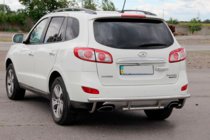 Hyundai Santa Fe 2 2006–2012 Achterbeschermbeugel AK002-2 (RVS) foto 2