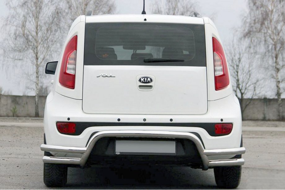 Kia Soul II 2013–2018 Achterbeschermbeugel AK007-2 (RVS) Image