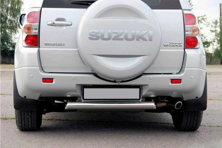 Suzuki Grand Vitara 2005–2017 Achterbeschermbeugel AK002 (RVS) Image