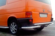 Volkswagen T4 Caravelle/Multivan 1990–2003 Achterbumperbeschermbeugel AK003-2 (RVS) foto 3