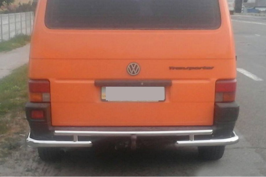 Volkswagen T4 Caravelle/Multivan 1990–2003 Achterbumperbeschermbeugel AK003-2 (RVS) Image