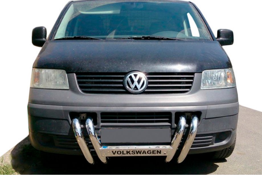 Volkswagen T5 Transporter 2003–2010 Bullbar ST006-04 Nostrils (RVS) Foto 1