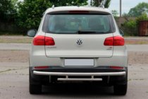 Volkswagen Tiguan 2007–2016 Achterbumperbescherming AK002-2 (RVS) foto 3
