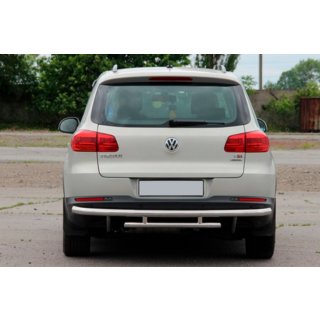 Achterbumperbescherming AK002-2 (RVS) Volkswagen Tiguan 2007–2016 foto 3