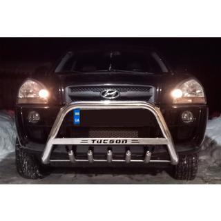 Bullbar WT004 (RVS) Hyundai Tucson JM 2004– foto 3