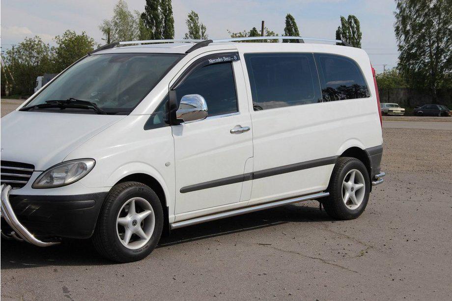 Mercedes Vito W639 2004–2014 Sidebars BB001 (2 st., RVS) d60, korte/middellange wielbasis (L1/L2) Foto 2