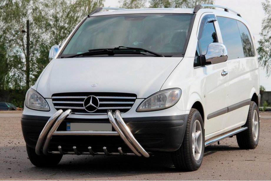 Mercedes Viano 2004–2014 Bullbar Kelebek WT011 (rvs) Foto 2