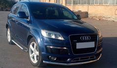 Audi Q7 2005–2015 Frontbescherming ST008 (RVS) Ø51 mm foto 2
