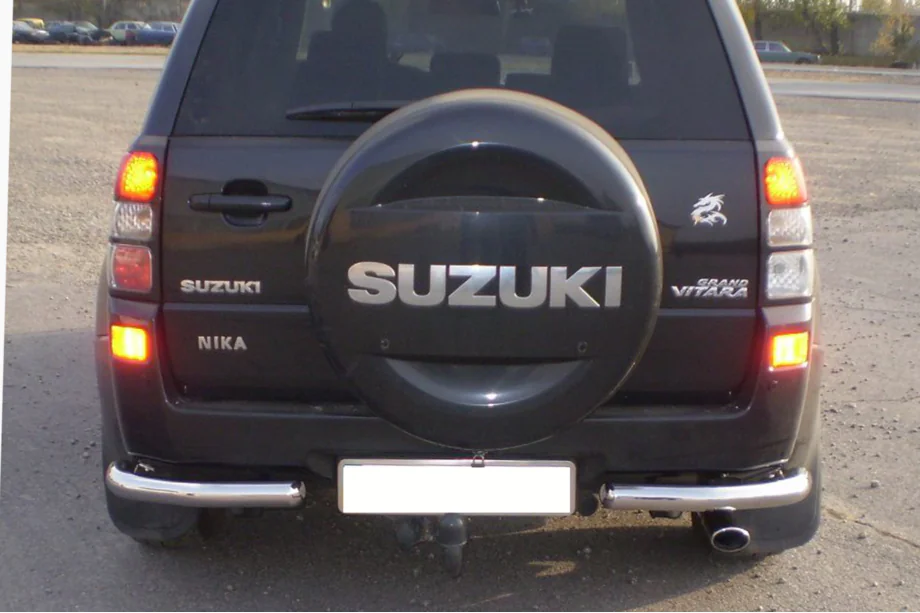 Suzuki Grand Vitara 2005–2017 Achterbeschermbeugel AK003 (RVS) Image