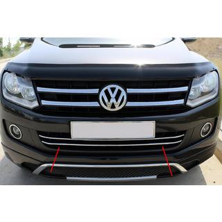 Voorbumperbeschermlijsten (set van 2, RVS) Volkswagen Amarok 2010–2022 foto 1