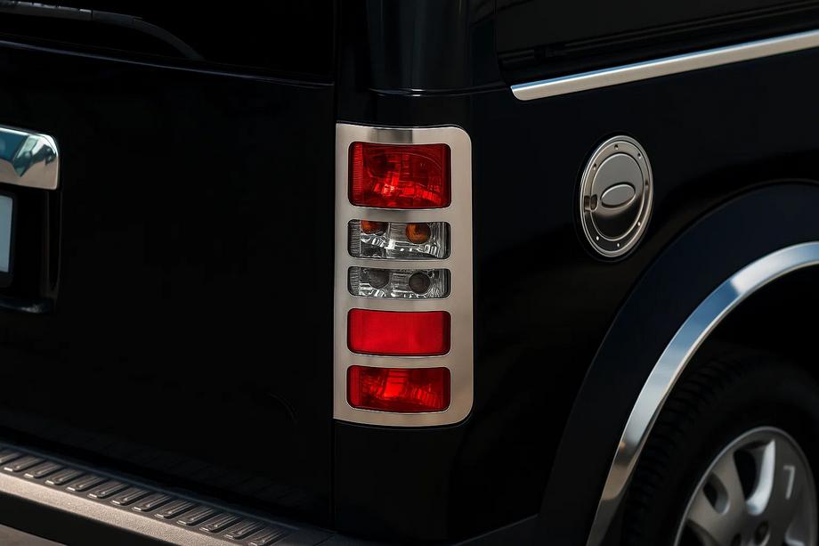 Ford Connect 2006–2009 RVS achterlicht sierlijsten (2 st.) Carmos - Turks staal Foto 3