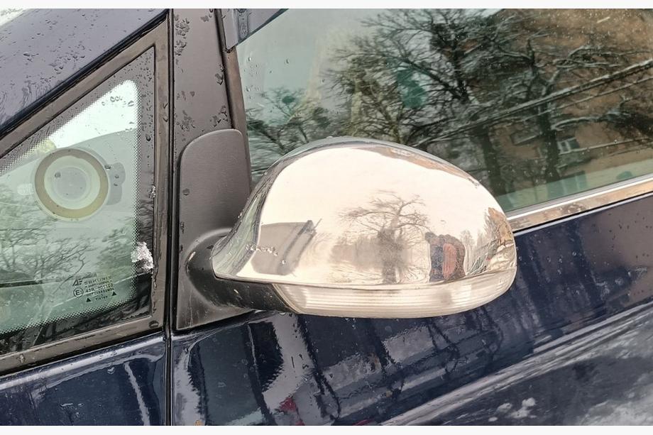 Volkswagen Sharan 1995–2010 RVS spiegelkappen 2004-2010 (2 stuks) Foto 3