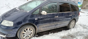 Volkswagen Sharan 1995–2010 Raamomlijsting (4-delig, RVS) Carmos - Turks staal foto 3
