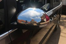 Volkswagen Sharan 2010–2023 Spiegelkappen (2 stuks, RVS) Carmos - Turks staal foto 4