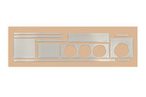 Audi 80/90 1987–1996 Decoratieve dashboardafdekking Aluminium foto 2
