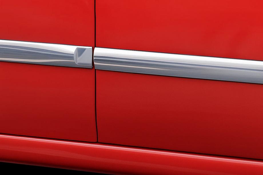 Ford Fiesta 2002–2008 Deurstrip (set van 4, RVS) 2006-2008, OmsaLine - Italiaans roestvrij staal Foto 2