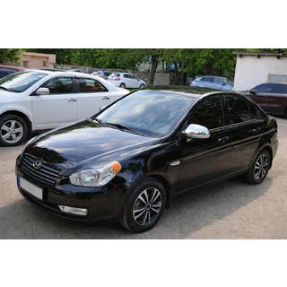 Spiegelkappen (2 st., kunststof) Hyundai Accent 2006–2010 foto 1