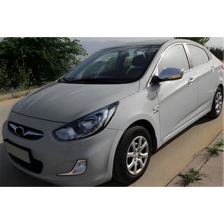 Chromen spiegelkappen zonder uitsparing voor richtingaanwijzer (2 stuks) Hyundai Accent 2011–2017 foto 1