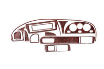 Chevrolet Tacuma/Rezzo 2000–2008 Dashboard sierlijsten Houtlook foto 1