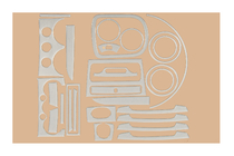 Chevrolet Aveo T200 2002–2008 Dashboard sierlijsten Aluminium foto 2