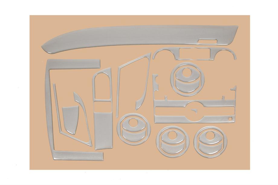 Chevrolet Aveo T250 2005–2011 Dashboardpanelen (grote set) Donker hout Foto 2