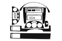Chevrolet Lacetti 2003–2024 Dashboard sierlijsten Sedan (Meric) Carbonlook foto 2