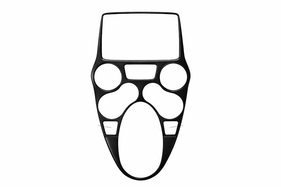 Fiat Panda 2003–2011 Dashboard sierlijsten Aluminium Image