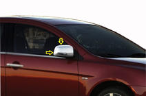 Mitsubishi Lancer 9 2004–2008 Spiegelkappen set (2 stuks) Verchroomd kunststof foto 5