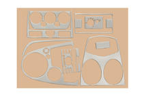 Ford Fiesta 2002–2008 Interieur sierlijsten (2005-2008) Carbonlook foto 2