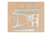 Hyundai Tucson JM 2004– Dashboardpanelen (diverse uitvoeringen) Aluminium foto 3