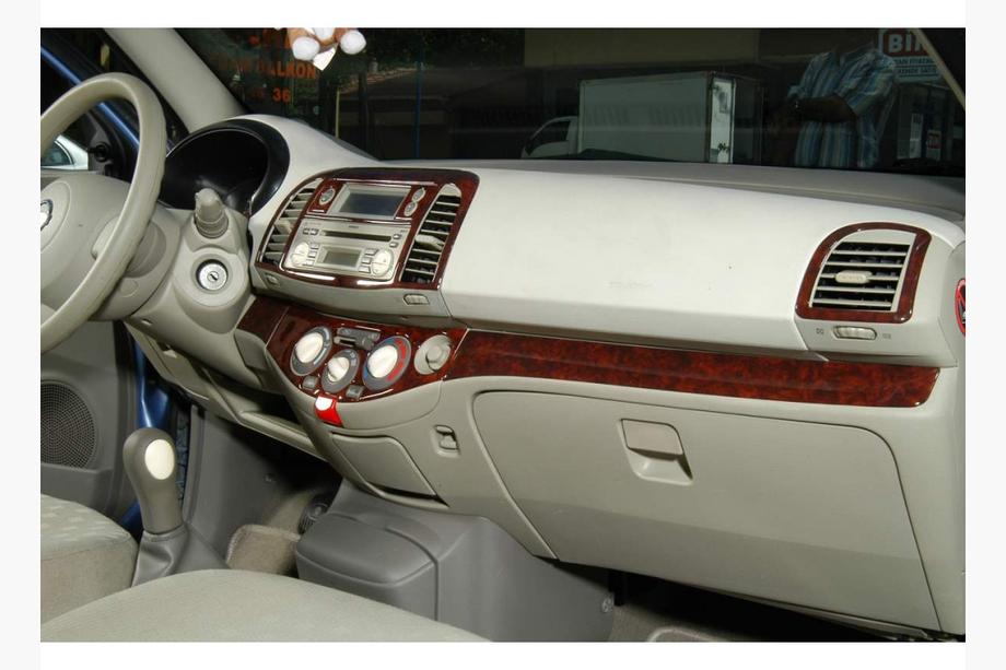 Nissan Micra K12 2003–2010 Dashboard sierlijsten Carbonlook Foto 3