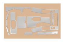 Nissan Navara 2006–2015 Interieur tuning (12-delige set) Houtlook foto 3