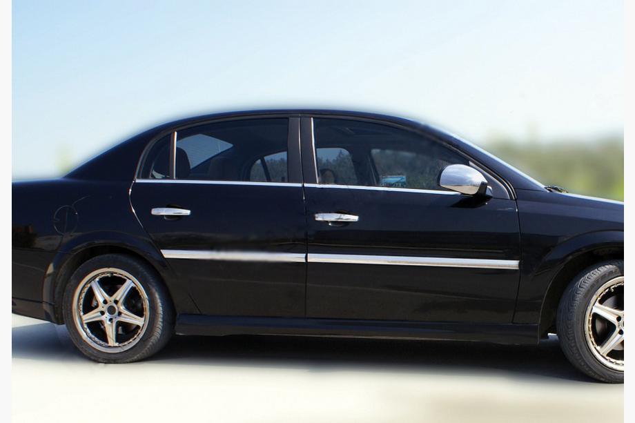 Opel Vectra C 2002–2008 Buiten raamomlijsting set (4-delig, RVS) Foto 3