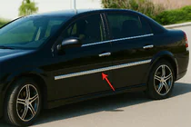 Opel Vectra C 2002–2008 RVS afdekkappen voor deurlijsten (set 4 stuks) foto 1
