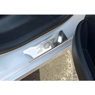 Carmos instaplijsten RVS (4 stuks) Peugeot 207 2006–2014 foto 2