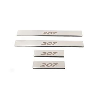 Carmos instaplijsten RVS (4 stuks) Peugeot 207 2006–2014 foto 3