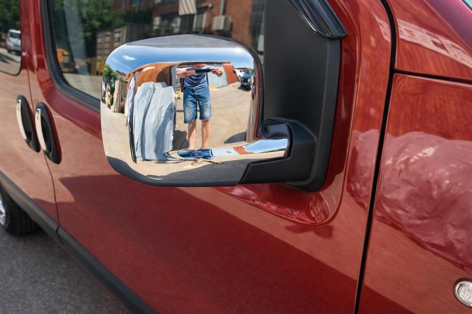 Peugeot Bipper 2008–2017 Complete spiegelkappen (2 st., RVS) Image