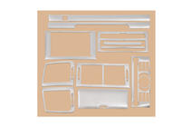 Peugeot 407 2004–2011 Dashboard sierlijsten (Kit-1) Aluminium foto 3