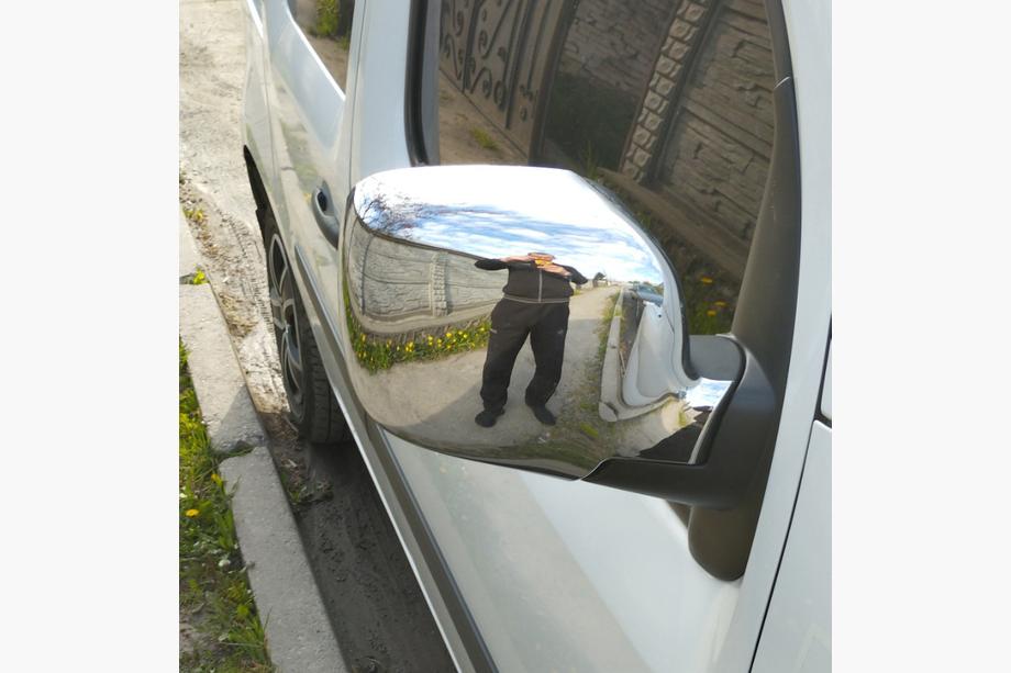 Renault Kangoo 2008–2020 Chrom spiegelkappen 2008-2013 (2 stuks) OmsaLine - Italiaans roestvrij staal Image