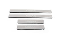 Renault Logan I 2008–2013 Nataniko RVS dorpellijsten (set van 4) Premium - 3M tape, 0,8 mm foto 2