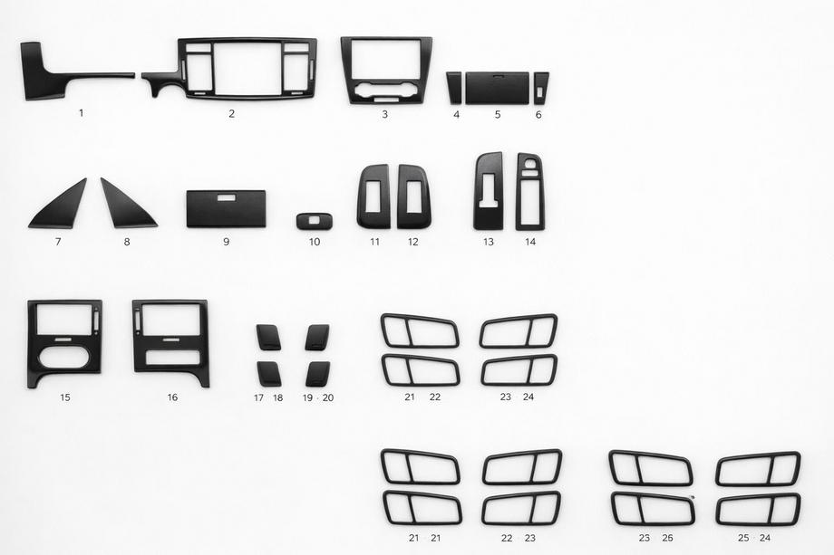 Chevrolet Epica 2006–2014 Interieur sierlijsten set (kit-1) Geel Image