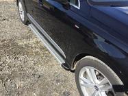 Audi Q7 2015–2026 Zijtreden Maya V2 (set van 2, aluminium) foto 2
