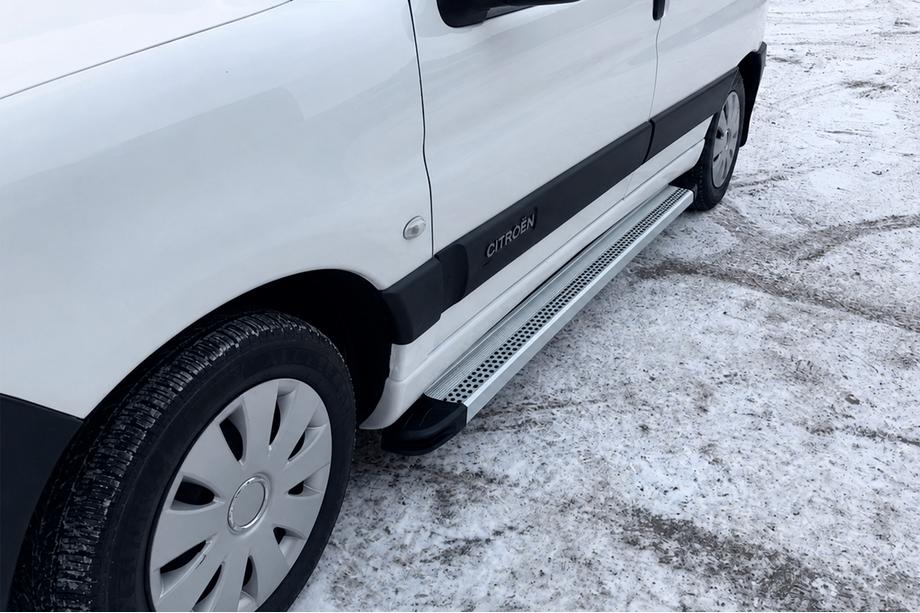 Citroen Berlingo 1996–2008 Zijtreden Maya V2 (set van 2, aluminium) Image