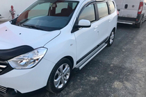 Dacia Lodgy 2012–2022 Zijtreden Maya V2 (set van 2, aluminium) foto 1