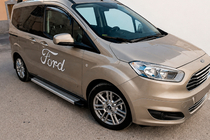 Ford Courier 2014–2023 Zijtreden Maya V2 (set van 2, aluminium) foto 1