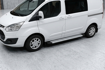 Ford Custom 2013–2022 Zijtreden Maya V2 (set van 2, aluminium) foto 1