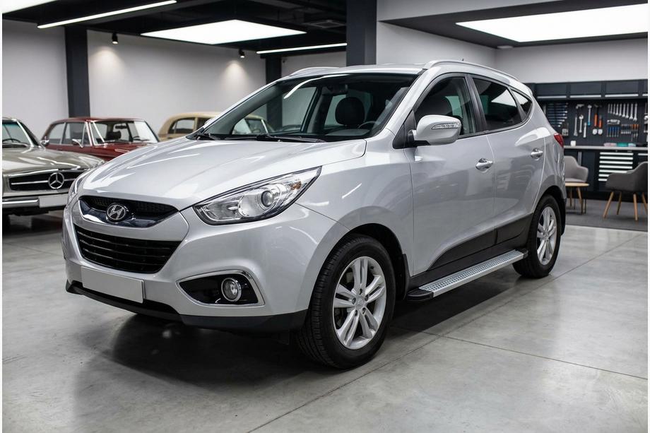 Hyundai IX-35 2010–2015 Zijtreden Maya V2 (set van 2, aluminium) Image