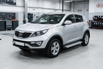 Kia Sportage 2010–2015 Zijtreden Maya V2 (set van 2, aluminium) foto 1