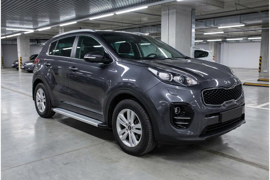 Kia Sportage 2015–2021 Zijtreden Maya V2 (set van 2, aluminium) Image